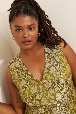 Brocade Shift Mini Dress | Nuuly