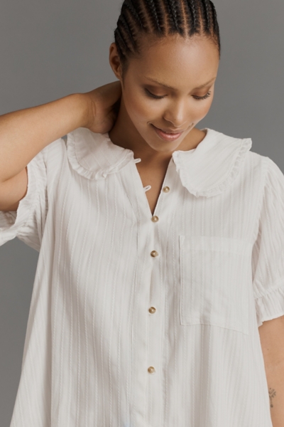 The Keira Collared Button-Front Mini Dress | Nuuly