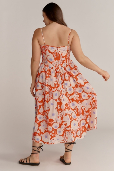 green emerald velvet dress Anaisa Orange Plunge Halter-Neck Midi Dress  Club L London