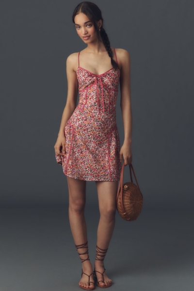 Paneled Mini Slip Dress | Nuuly
