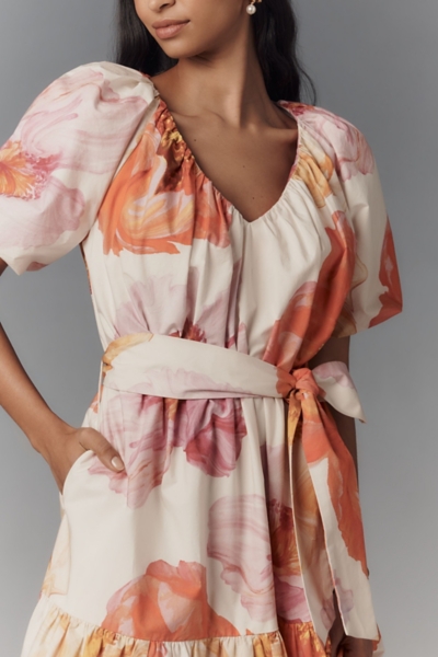 midi tent dress Handmade Floral Midi Tent Dress