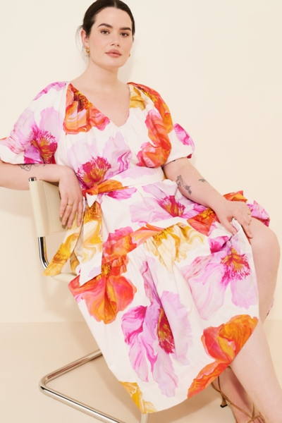 knee length dresses for ladies KAAREM main image 1