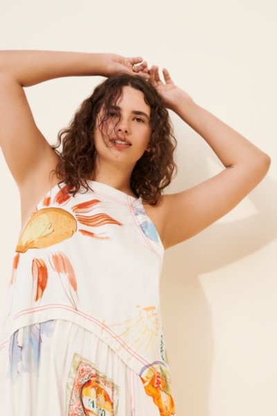 Sleeveless Twofer Midi Dress | Nuuly