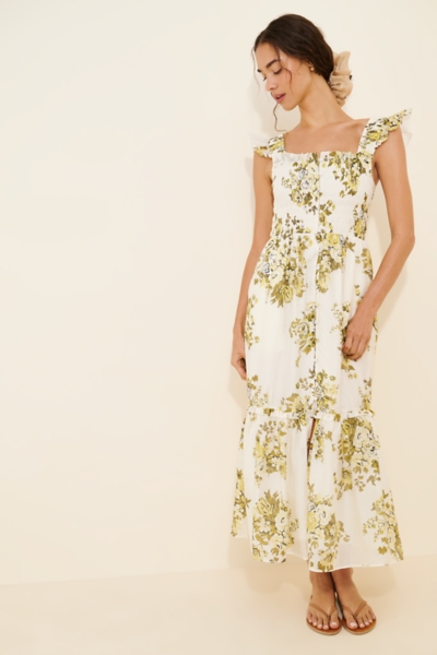 peregrine midi dress anthro Anthropologie + The Peregrine Midi Dress: Square-Neck Edition