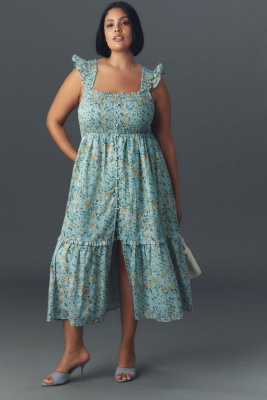The Peregrine Midi Dress: Square-Neck Edition