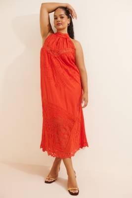 Twill Bow Mini Dress