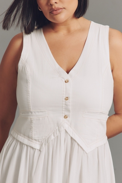 Sleeveless Vest Twofer Midi Dress | Nuuly