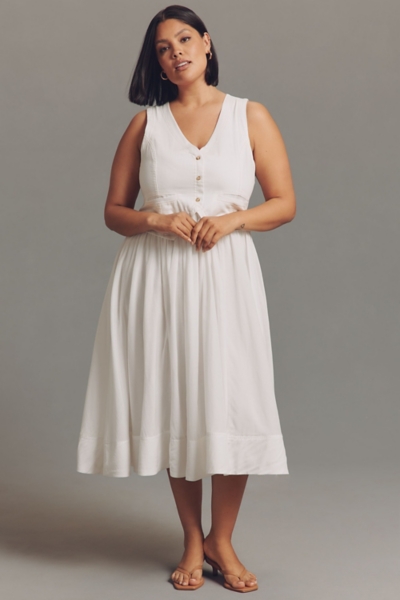 Sleeveless Vest Twofer Midi Dress | Nuuly