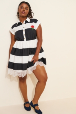★22-23FW★COVERNAT★Women's Rugby Dress Short-Sleeve Rugby Swing Mini Dress | Nuuly
