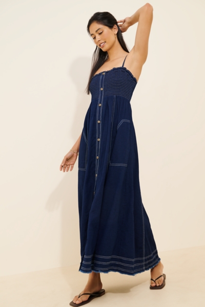 slim fit dress slacks Maeve - Anthropologie Strapless Oliver Green Pleated MIDI Dress - Buttoned  Under Breast- Could Separate and Make a 2 Piece Set