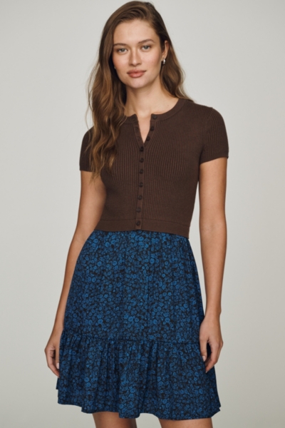 cardigan mini dress Elisha Cardigan Mini Dress  Cinq  Sept