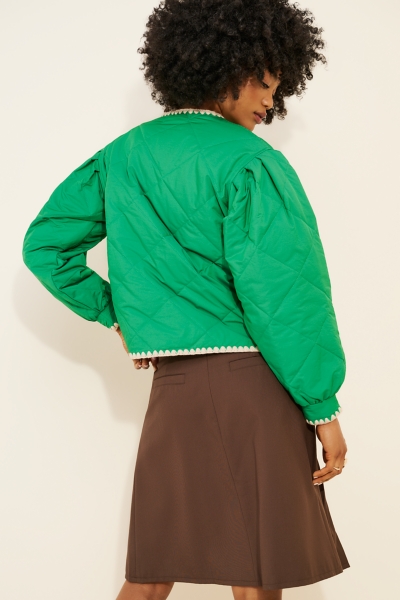 中綿ジャケット　ライムグリーン nugu puffy down jacket – NUNUNU