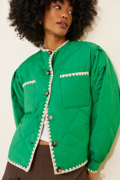 Quilted Whipstitch Jacket | Nuuly