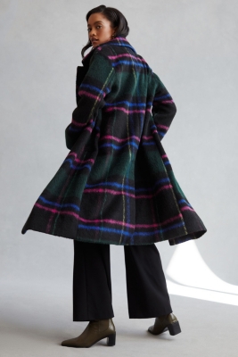 Sydney Plaid Overcoat | Nuuly