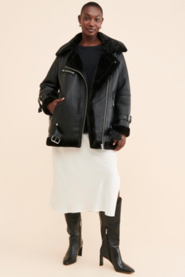 Vegan Leather Moto Jacket | Nuuly