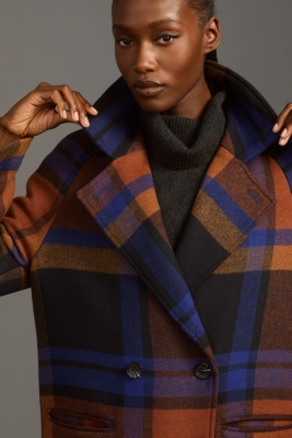 Plaid Top Coat Nuuly