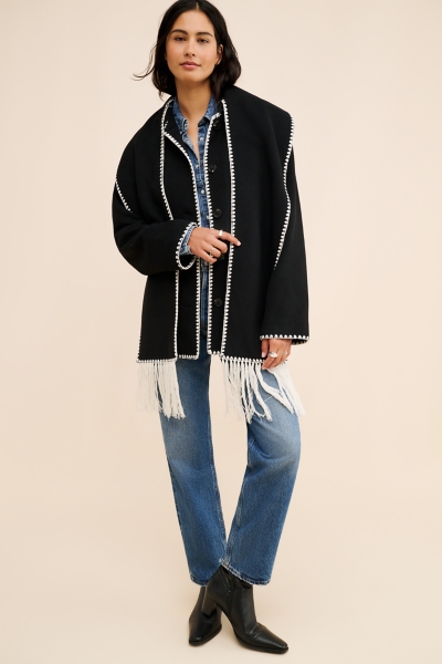 Whipstitch Scarf Coat | Nuuly