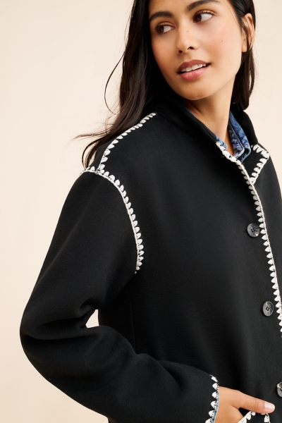 Whipstitch Scarf Coat | Nuuly