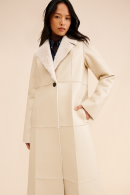 ☆関税込☆PARTIMENTO★REVERSIBLE SUEDE SHEARLING MAXI COAT★ ☆関税込☆PARTIMENTO☆REVERSIBLE SUEDE SHEARLING MAXI COAT