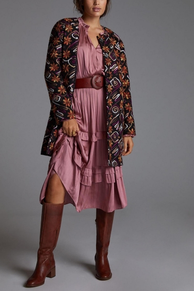 embroidered dress coat Toye African Embroidered Jacket Dress – Ray Darten