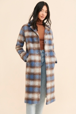 Relaxed Plaid Coat Nuuly