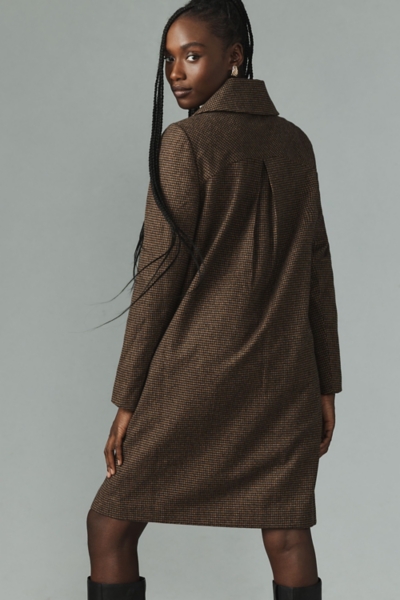 Double-Breasted Plaid Peacoat | Nuuly