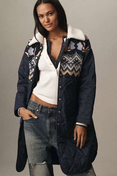Fair Isle Mix Liner Jacket | Nuuly
