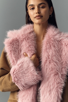 Faux Fur-Lined Wool Blend Maxi Coat | Nuuly