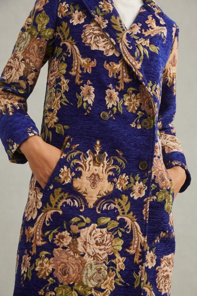 Floral Brocade Overcoat | Nuuly