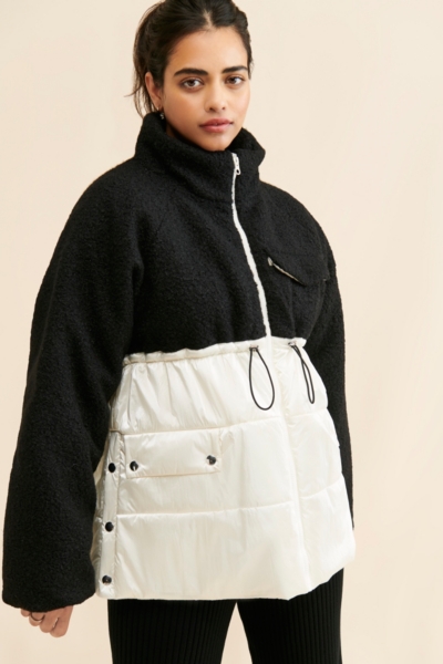 Nylon Shearling Liner Jacket | Nuuly