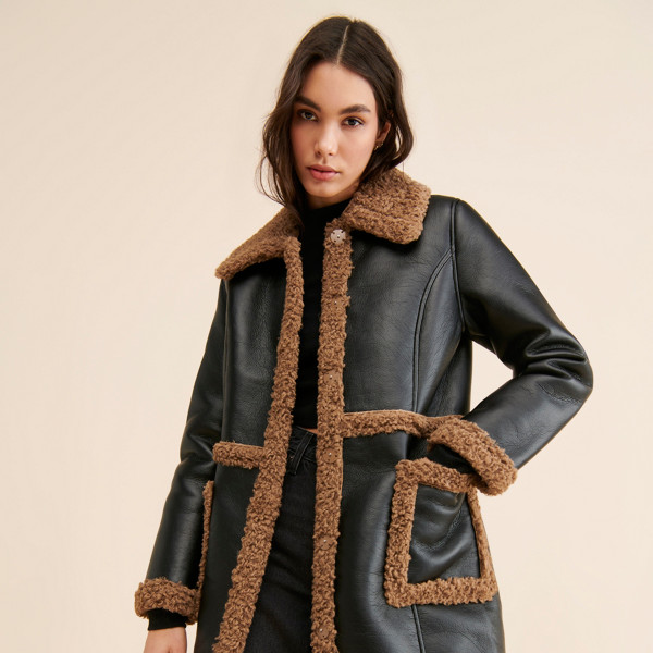 Faux Shearling Overcoat | Nuuly Rent