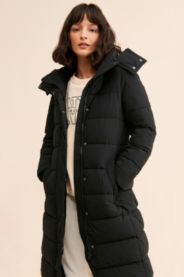 Hooded Long Puffer Jacket Nuuly