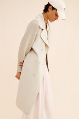 Sweater Sleeve Trench Coat Nuuly