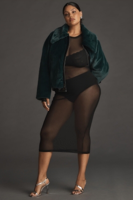 Zip Up Faux Fur Jacket | Nuuly