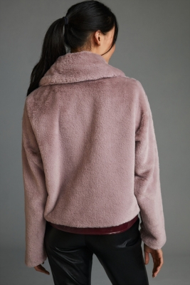 Zip Up Faux Fur Jacket