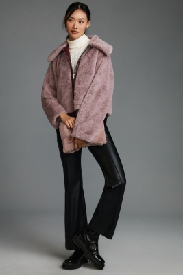 Zip Up Faux Fur Jacket