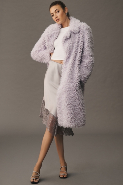 Faux Fur Longline Coat | Nuuly