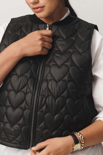 Heart Quilted Vest | Nuuly