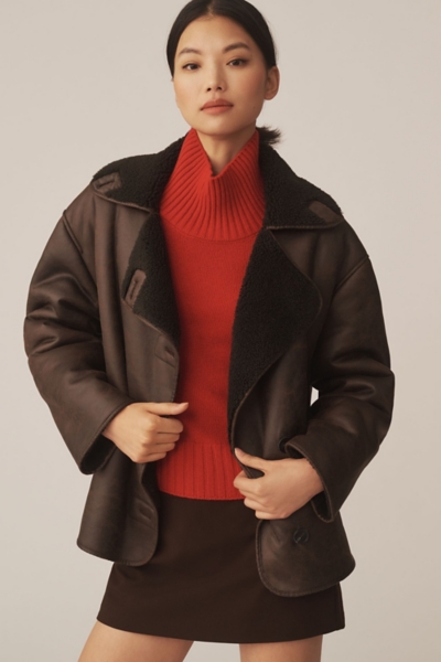 Faux-Shearling Cocoon Coat | Nuuly