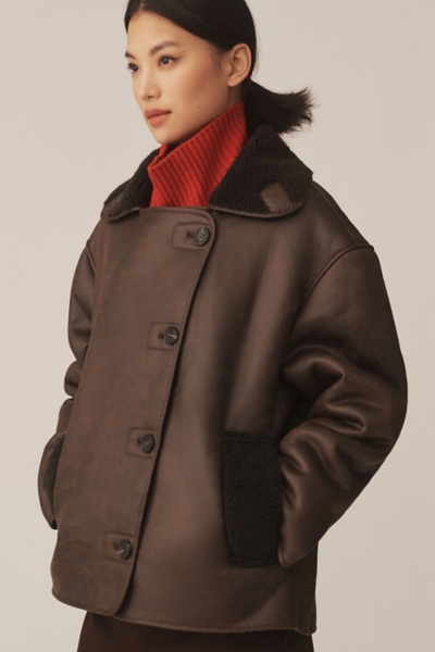 Faux-Shearling Cocoon Coat | Nuuly