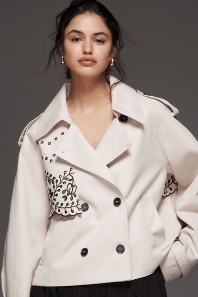 Cropped Trench Coat | Nuuly