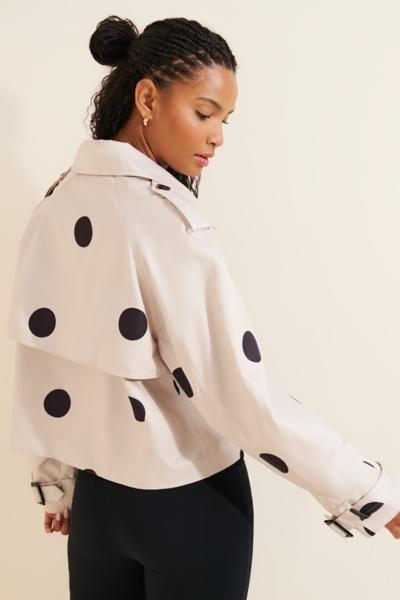 Crop Trench Polka Dot Coat | Nuuly