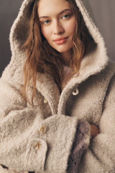 Wool Blend Hooded Duffle Coat | Nuuly
