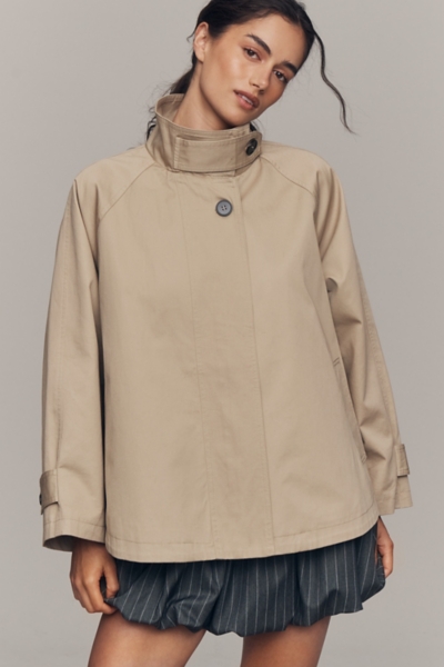 Swing Funnel-Neck Cape Jacket | Nuuly