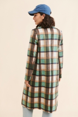 Single Breasted Plaid Coat | Nuuly