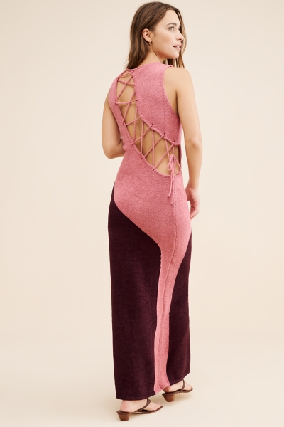 Sleeveless Cutout Knit Maxi Dress | Nuuly