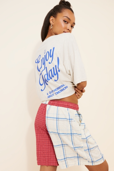 Patchwork Drawstring Shorts | Nuuly