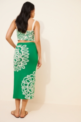 Fitted Knit Midi Skirt Nuuly