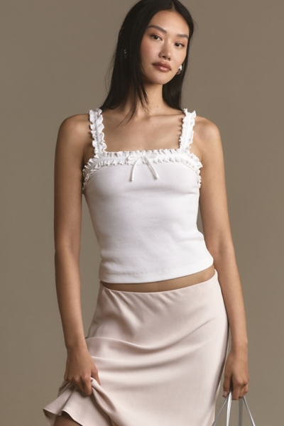 Ruffled Bow-Front Cami | Nuuly