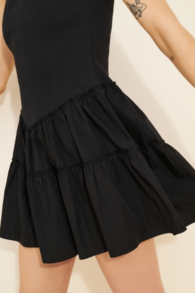 Rib Tank Drop-Waist Twofer Mini Dress | Nuuly
